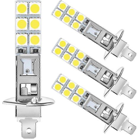 4 Stück H1 6000K Superweiß 80W LED-Scheinwerferlampen-Set Nebelscheinwerfer Edition 0709