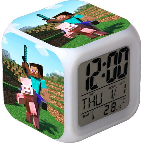 Minecraft Multifunktions-LED-Digitalwecker