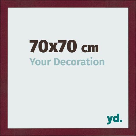 yd. - Cadre photo 70x70 - Vin Rouge Patine - MDF - Bologna (1/5)