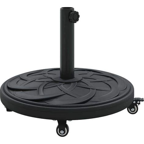 Base de parasol - FAFEICY - 42002566 - Art déco - Noir - 4 roues (2 freins) (1/5)