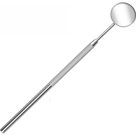 Miroir dentaire, miroir dentaire anti-buée, en acier inoxydable, pour soins bucco-dentaires, soin buccal - Outil d'extension de contrôle buccal - Convient également pour les extensions de cils (1/5)