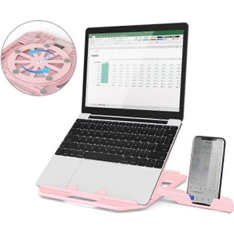 1. 360° drehbarer Computerständer, faltbarer Fuß, verstellbares Kühlpad, belüfteter Laptopständer (178 Zeichen)