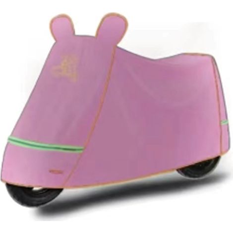 Motorradabdeckung, geeignet für sonnige und regnerische Tage, mit Schutz vor Sonne, Regen und Staub, aus Oxford-Gewebe, CZ-131, für Motorräder unter 1,8 m Länge, rosa (1/2)