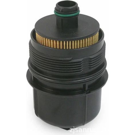 Engine oil filter, oil filler cap, and oil base compatible with RAM Jeep Wrangler OE: 68507598AA (1/4)