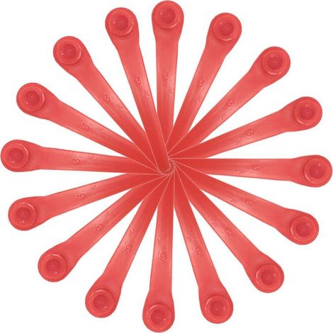 Lot de 200 Lames en Plastique compatibles avec Coupe-Bordure Gardena, Lames de Rechange pour Coupe-Bordures Gardena et Coupe-Bordures sans Fil. (1/5)