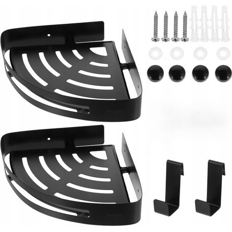 Set di 2 mensole a muro per bagno e cucina, realizzate in acciaio inox. (1/5)