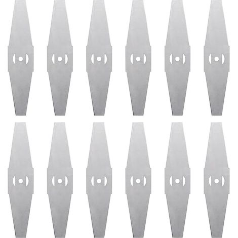 12 Lames de coupe-bordures en métal, Lames de remplacement pour coupe-bordures électriques, Accessoires de débroussailleuse, Lames de tondeuse