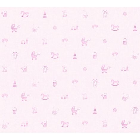 A.S. Creation Little Stars 358541 Vliestapete 3D Optik 0.53 m x 10.05 m Rosa (1/5)