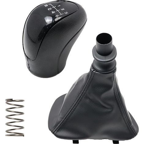 Pomo y funda de palanca de cambios negros de 6 velocidades para transmisión manual de 6 velocidades, compatible con Vito y Viano W639 (2003-2010) 959944 (1/5)