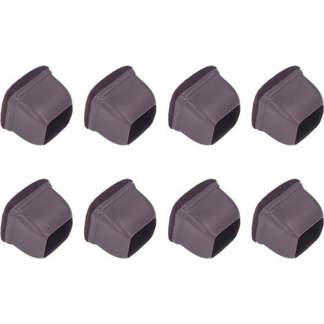 8 Capuchons de Protection TPE pour Pieds de Chaise, Protège-Sol Marron pour Meubles, Table et Tabouret (1/5)