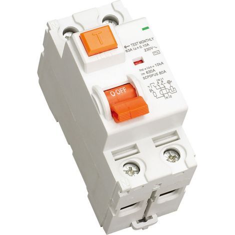 Disjoncteur de fuite ID RCCB ménage 220 v protection contre les fuites triphasées 32a63a avec disjoncteur à interrupteur d'air (2p) (1/5)