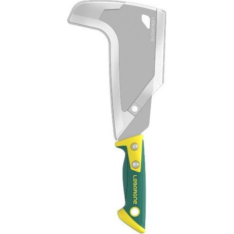 Leborgne – Serpe 2 taillants 22 cm Duopro – Manche bi-matière ergonomique – Lame en acier inoxydable – Coupe nette sans éclat