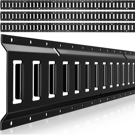 Mophorn Kit de Amarre E-Track, Juego de 4 Rieles de 2346 mm, Capacidad de Carga de 909 kg, Sistema de Sujeción para Furgonetas, Remolques, Garajes y Equipos de Taller, Correas no Incluidas (1/5)