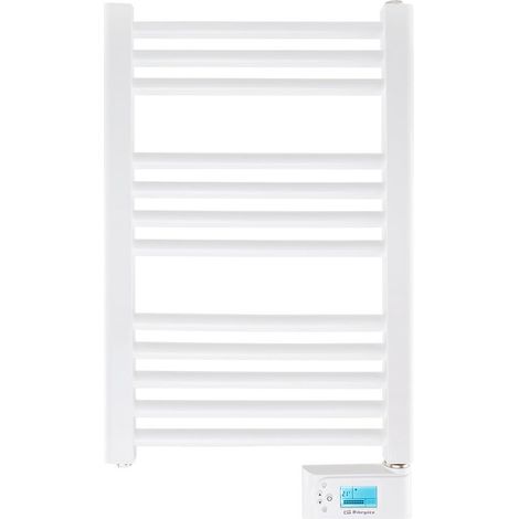 Toallero eléctrico digital con fluido térmico Orbegozo THA 465, Protección IP 24 ideal baño, programador diario y semanal, termostato digital, 750 W (1/5)