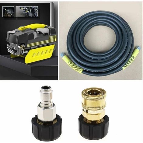 adattatori per tubo flessibile per idropulitrice: da filettatura femmina a raccordo rapido da 3/8" e da raccordo rapido femmina a filettatura femmina M22 da 14 mm (1/5)