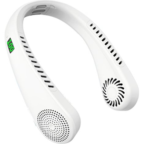 Tragbarer, klingenloser Nackenventilator, 360°-Kühlventilator zum Aufhängen, USB-wiederaufladbarer persönlicher Nackenventilator (1/5)