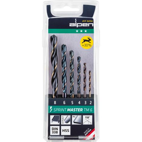 Alpen Hss Sprint Master Mallette de forage 6 pièces (1/5)