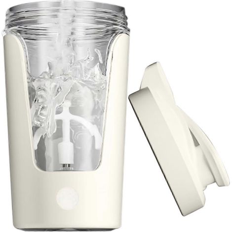 Tasse à mélanger électrique pour protéines, mug mélangeur automatique, tasse à café/lait, blender portable, idéal pour le sport et le fitness, 450 ml, B (1/5)