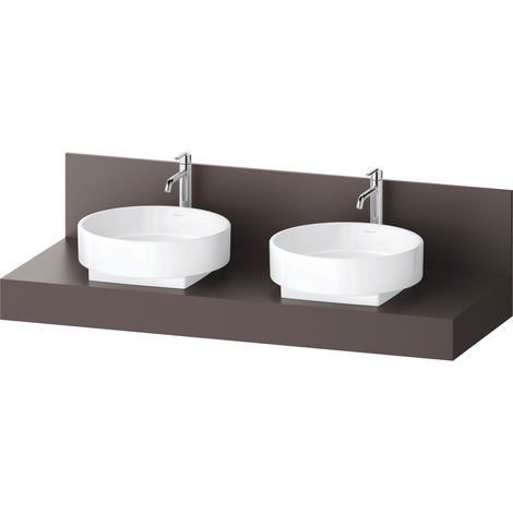 Console Balcoon Duravit rectangulaire, 2 découpes des deux côtés