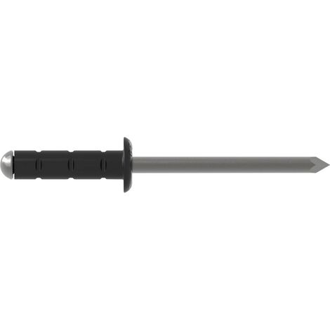 Rivet aveugle PolyGrip alu/Nirosta Ø 4x13, RAL 9011, noir graphite (1/5)