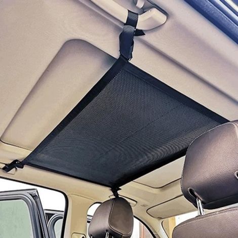 Filet de Rangement - ZGEER - 54x80cm - Maille Double Couche - Noir - Pour Voiture (1/4)