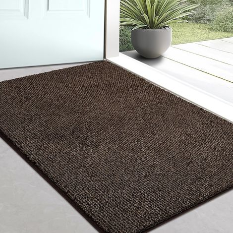 Paillasson Interieur Entrée 50 x 80 cm, Tapis d'entrée Antidérapant et Lavable en Machine, Tapis de Cuisine, Idéal pour Chien, Porte, Passage, Salle de Bain ou Sol (1/5)