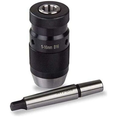 Pour perceuse à colonne MT2-B16 mandrin sans clé 0.5-16mm dispositif de serrage rapide conique morse adapté à la perceuse à colonne, fraiseuse, tour