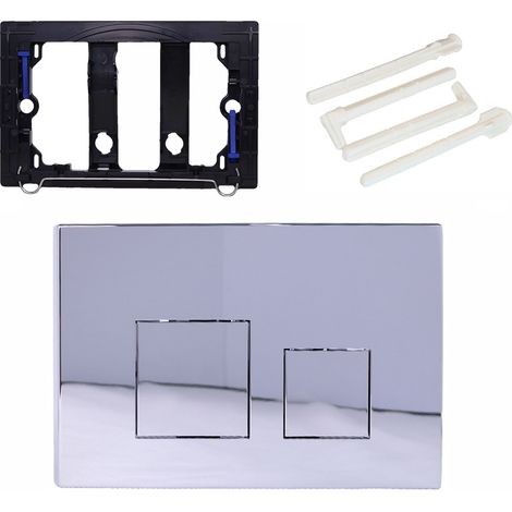 Dual-Flow Tastatur für Sigma01/20/30/UP300/320 Spülkasten - Doppelspüler in Silber für Wassersparsystem