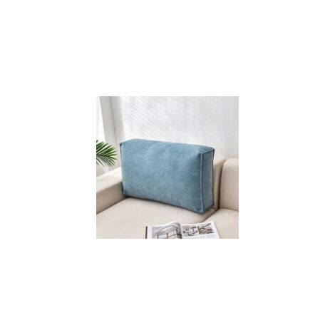 Sofakissen, hohe Rückenlehne und bequemes Lendenkissen zum Lesen, Lendenwirbelstütze für Sofa (60 x 12 x 45 cm) - Crezuo