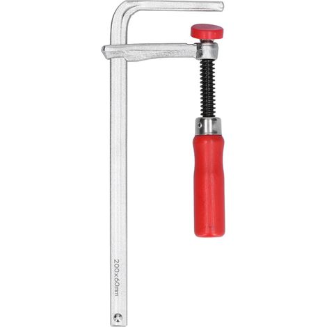 Serre-joint type F aluminium 200x60mm avec manche en bois pour menuiserieSerre-joint type F aluminium 200x60mm avec manche en bois pour menuiserie (1/5)