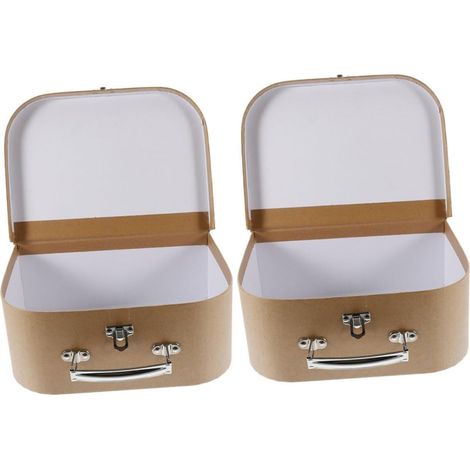 2 Pièces Boîte Papier pour Ranger Petits Objets Boîte de Rangement Papier Organiseur de Bijoux Coffret à Bijoux Grande Capacité (1/5)