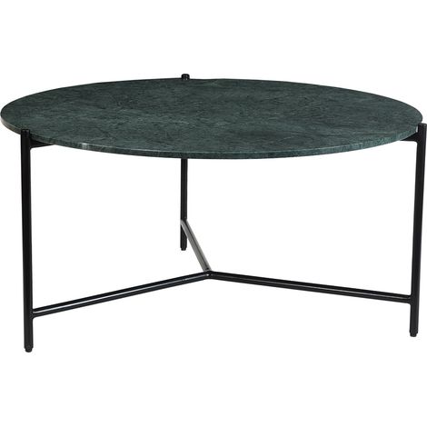Runder Couchtisch aus grünem Marmor D 90 cm BUMCELLO
