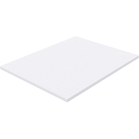 Colchón H3 de espuma 140 x 200 cm, 5 cm, blanco, certificación Oeko-Tex (1/5)
