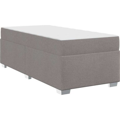 Lit simple,Lit adulte,Cadre de lit Taupe 90 x 200 cm tissu CFW9604722 (1/5)