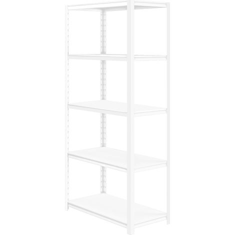 Étagère métallique SAM, 900 x 1830 x 450 mm, blanc