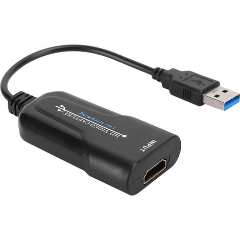 tarjeta de captura de vídeo, USB a HDMI, 1080p 60fps, para retransmisiones en directo y juegos. (1/5)