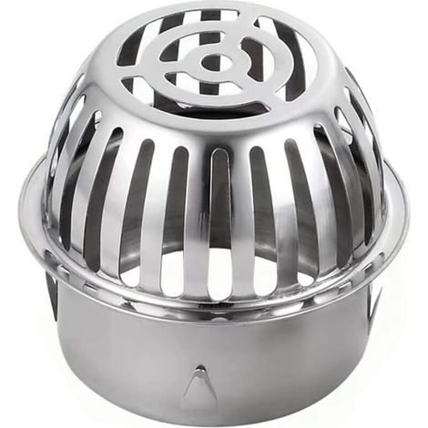 YMYNY Siphon Sol Amovible Anti Blocage en Acier Inoxydable - Design Convexe, Convient pour les Balcons, Salles de Bains, Cours Extérieures, et Plus (1/5)