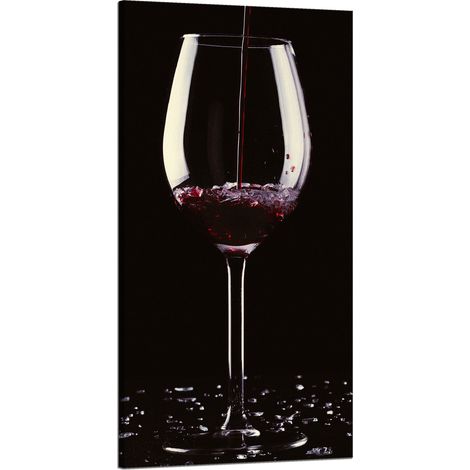 Leinwanddruck „Küche – Glas Wein“ 60 x 120 cm
