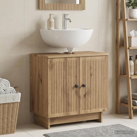 vidaXL Bathroom Sink Cabinet EDE Artisan Oak 59.5 x 31.5x 59 cm (1/5)