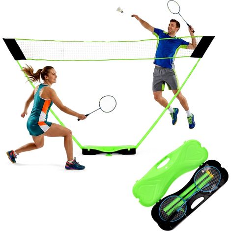Badminton Set with Foldable Net, Rackets, Shuttlecocks (1/5)