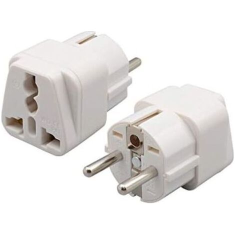 Deux prises multifonctions aux normes européennes, un adaptateur universel aux normes européennes, permettant de brancher tous les appareils électriques sur des prises françaises. (1/4)