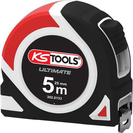 KS Tools - Mètre à ruban Bi-matière ULTIMATE, 5x25 mm - 302.0133