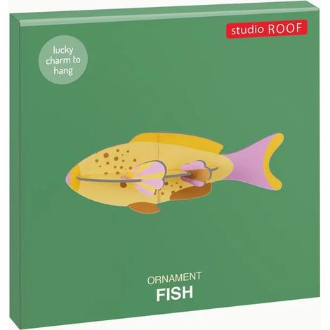 Studio ROOF Ornament, Bastel-Set, 3D Wandobjekt - Fisch