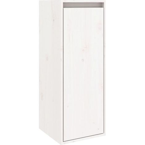 Maison Exclusive - Pensile Bianco 30x30x80 cm in Legno Massello di Pino