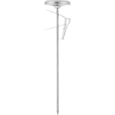 Thermomètre à Viande, Thermomètre à Sonde de café au Lait, Température de Cuisson des Aliments en Métal à Lecture Instantanée avec Grand Cadran, Pince en Métal pour une Mesure (1/4)