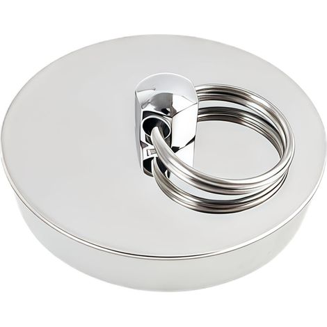 Bouchon De Baignoire Universel en Acier Inoxydable Et Silicone, Étanche, pour Trous De Drainage De 42 À 46 Mm, pour Éviers Et Baignoires, Conception Durable Et Facile À Utiliser Bouchon De Baignoire