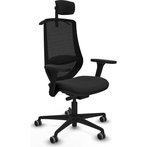piqueras-y-crespo Mardos traslack chaise bureau noir confortable (1/3)