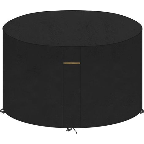 Housse de table de jardin ronde Ø90x71cm, imperméable, respirante, Oxford 420D (1/5)