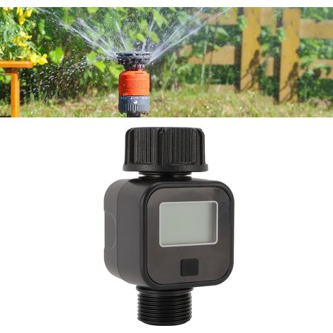 Compteur d'eau LCD pour robinet standard 3/4 pouce, compteur d'eau portable pour usage extérieur sur tuyau d'arrosage, réservoir RV (1/5)