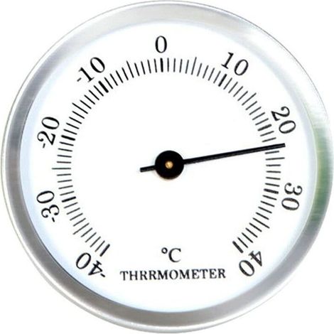 Thermomètre de réfrigérateur pour congélateur, -40 °C - 40 °C - Grand cadran simple - Incubateur de congélateur - Cadre en alliage d'aluminium - Garde les aliments frais (1/4)